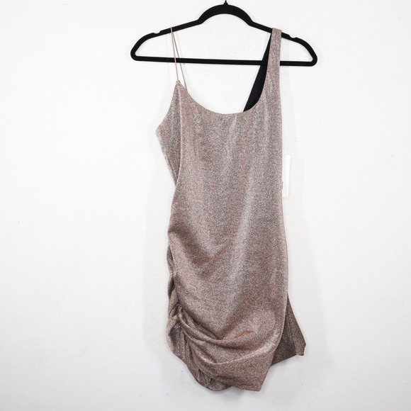 Alix NYC Emmons Small Dress Mini Dress Ruched Bodycon Sleeveless Party Sparkle - Picture 1 of 8